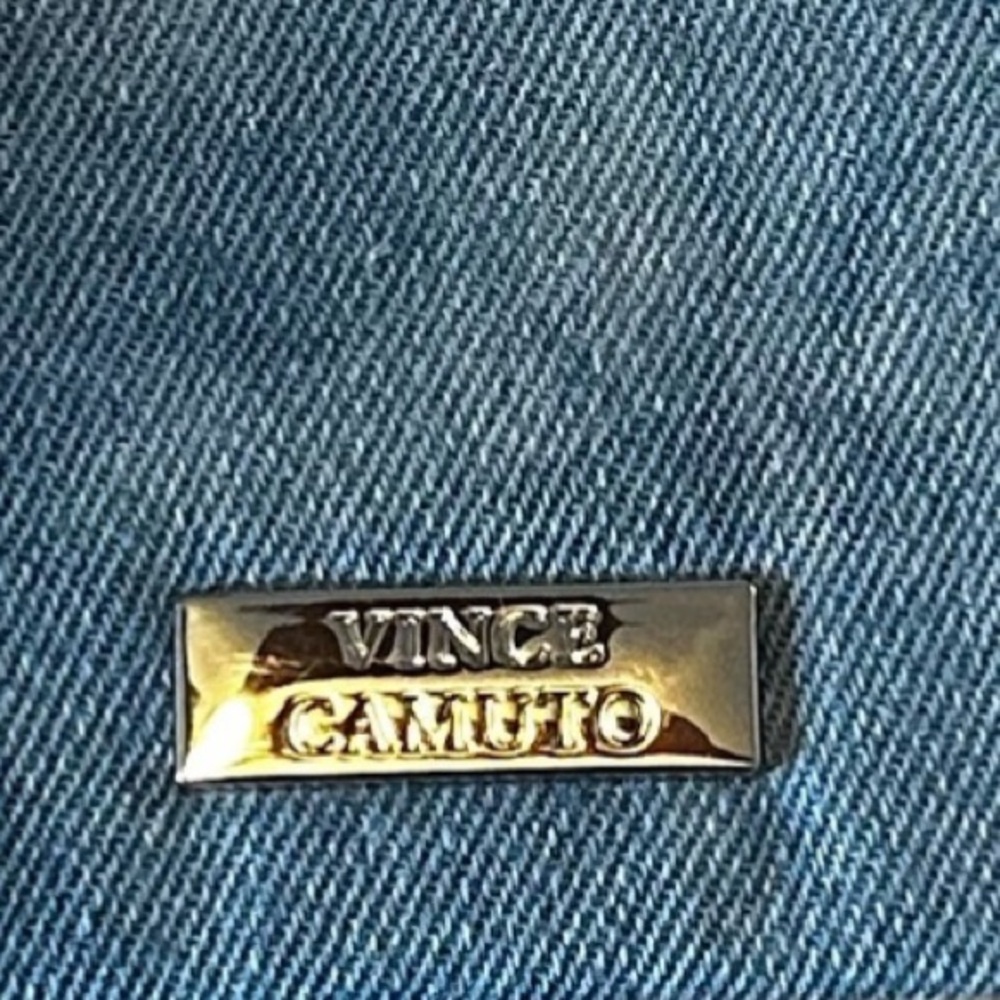 Vince Camuto Wahyn Denim Women's Bag EUC (with a new guitar strap added) - Picture 6 of 6
